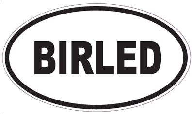 BIRLED - Oval Sticker