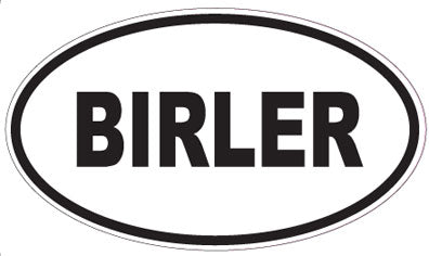 BIRLER - Oval Sticker