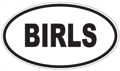 BIRLS - Oval Sticker
