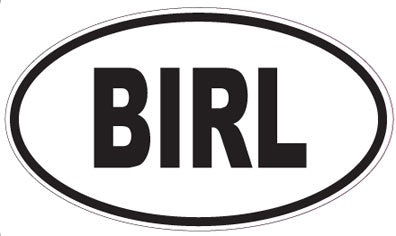 BIRL - Oval Sticker