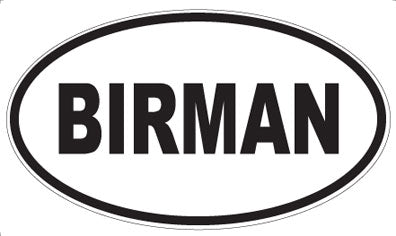 BIRMAN - Oval Magnet