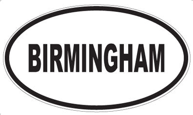BIRMINGHAM - Oval Magnet
