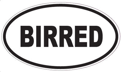 BIRRED - Oval Sticker
