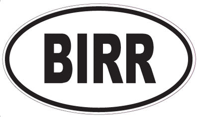 BIRR - Oval Sticker