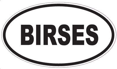 BIRSES - Oval Sticker