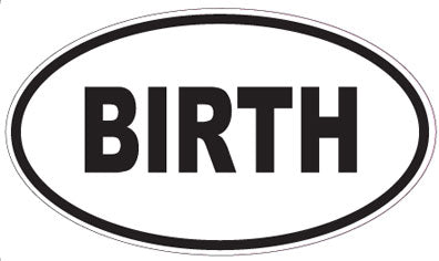 BIRTH - Oval Sticker