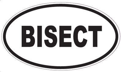 BISECT - Oval Sticker