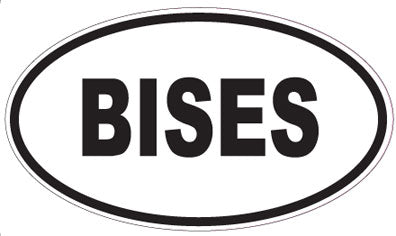 BISES - Oval Sticker