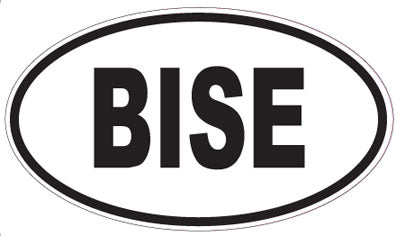 BISE - Oval Sticker