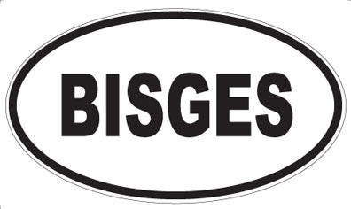 BISGES - Oval Magnet