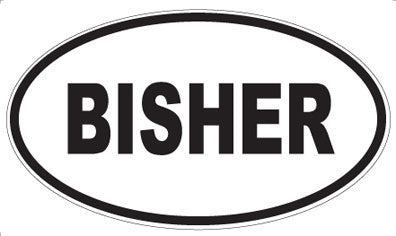 BISHER - Oval Magnet