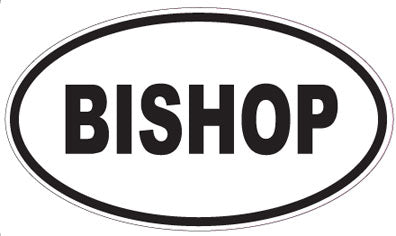 BISHOP - Oval Sticker
