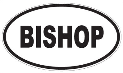 BISHOP - Oval Magnet