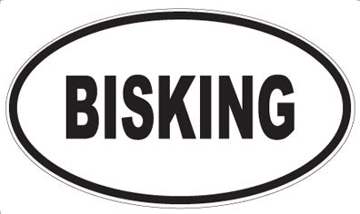 BISKING - Oval Magnet