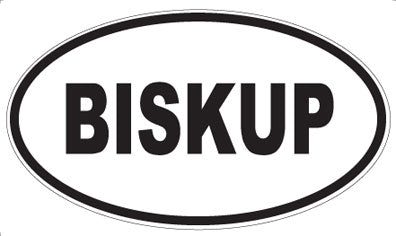 BISKUP - Oval Magnet