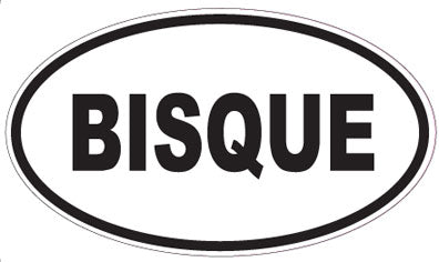 BISQUE - Oval Sticker