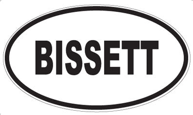 BISSETT - Oval Magnet