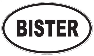 BISTER - Oval Magnet