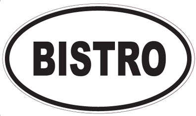 BISTRO - Oval Sticker