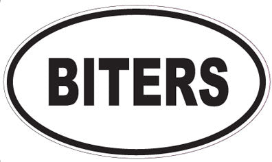 BITERS - Oval Sticker