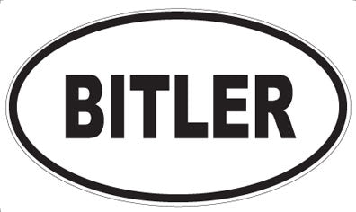 BITLER - Oval Magnet