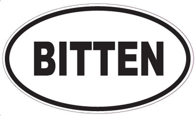 BITTEN - Oval Sticker