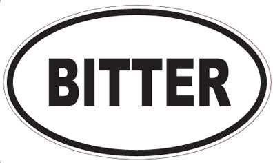 BITTER - Oval Sticker