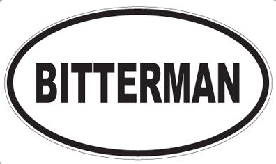 BITTERMAN - Oval Magnet