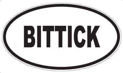 BITTICK - Oval Magnet