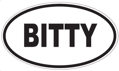 BITTY - Oval Magnet