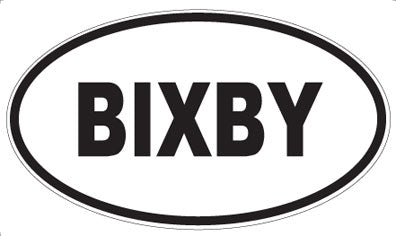 BIXBY - Oval Magnet
