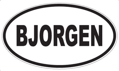 BJORGEN - Oval Magnet