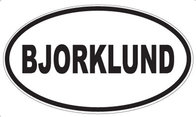 BJORKLUND - Oval Magnet