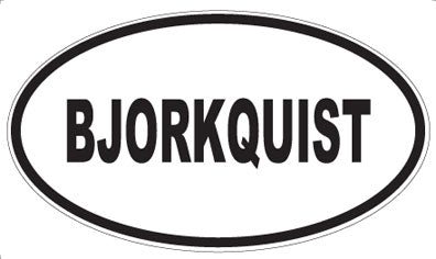 BJORKQUIST - Oval Magnet