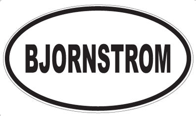 BJORNSTROM - Oval Magnet