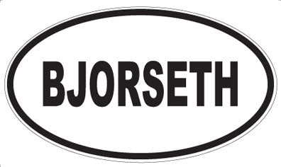 BJORSETH - Oval Magnet