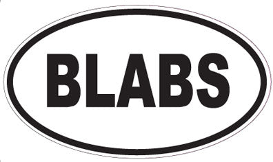 BLABS - Oval Magnet