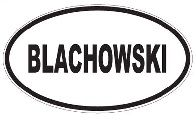 BLACHOWSKI - Oval Magnet