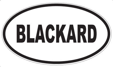 BLACKARD - Oval Magnet