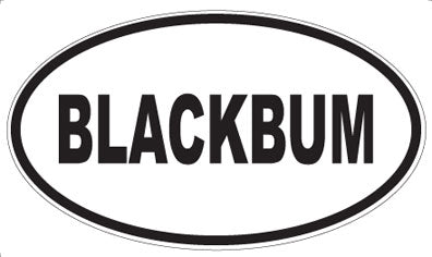 BLACKBUM - Oval Magnet