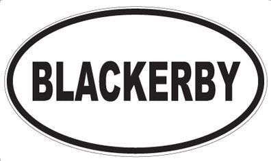 BLACKERBY - Oval Magnet
