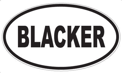 BLACKER - Oval Magnet