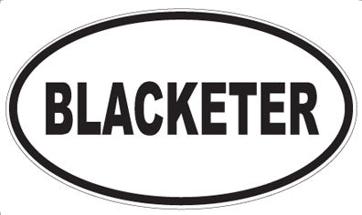 BLACKETER - Oval Magnet