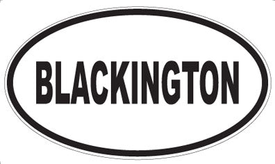 BLACKINGTON - Oval Magnet