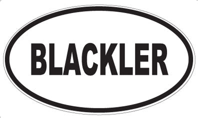 BLACKLER - Oval Magnet