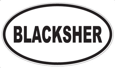BLACKSHER - Oval Magnet
