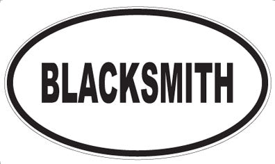 BLACKSMITH - Oval Magnet