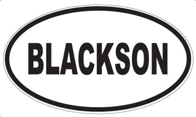 BLACKSON - Oval Magnet