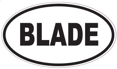 BLADE - Oval Sticker