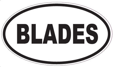 BLADES - Oval Sticker